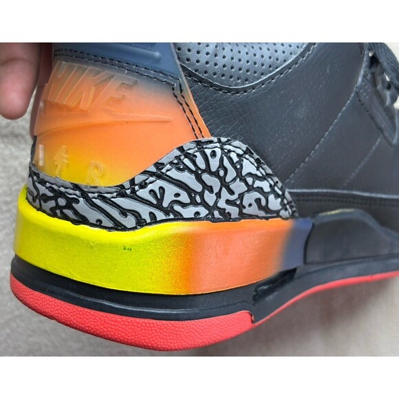 Jordan Air Jordan 3 Retro SP J Balvin Rio Black Solar Flare Size 10 main image 9
